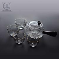 Juego maestro de Kung Fu, taza de té de cristal gruesa transparente con bordes con patrón de martillo para el hogar, taza de té pequeña King - details 7