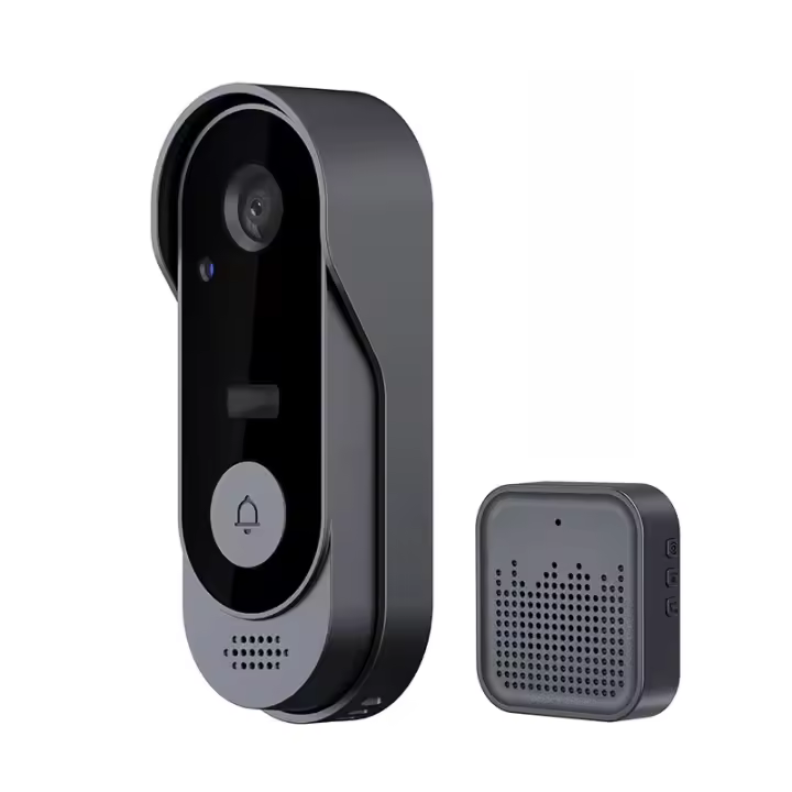 Cámara de Timbre Inalámbrica CutePanda 1080P Detección Humana AI Timbre con Carillon WiFi 2.4G - 1
