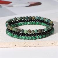 Pulsera de Piedras Naturales 4mm con 3pcs Cuarzo Rosa Piedra Amatista Rojo Ágata Turquesa Opalo - details 5