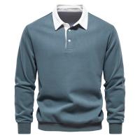 día del padre Otoño Camisa de suéter de manga larga para hombre Camisa deportiva informal de manga larga de color sólido Camisa deportiva informal de alta calidad para hombre - details 3