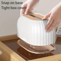 Caja de pañuelos de escritorio de elevación automática, soporte de almacenamiento de papel de servilleta elegante para el hogar, dormitorio, inodoro - details 1