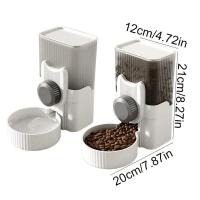 Cuenco de alimentación para gatos ajustable, práctico cuenco de agua extraíble de plástico para cachorros, jaula para perros Multicolor de gran capacidad, cuenco colgante para pájaros - details 0