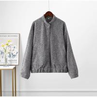 TRAFZA-abrigo liso elegante para mujer, chaqueta Bomber de manga larga con bolsillos y botones, ropa de calle informal holgada, 2023 - details 9