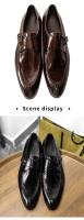 Zapatos de vestir Oxford de diseño clásico italiano de alta gama para hombre, zapatos originales de cuero genuino hechos a mano, cómodos para otoño - details 2