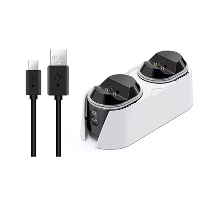 Estación de Carga RGB para PS5 Dual Fast Charger con Indicador LED Soporte de Carga para PS5 Gamepad Material Plástico Fabricado en China Tipo de Montaje: Escritorio - 1