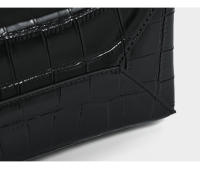 Bolso de Lujo de Cuero de Cocodrilo Negro para Mujer Bolso Cruzado Versátil para Primavera y Otoño - details 10