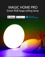 Luz LED de techo inteligente para el hogar, iluminación RGB de 48W con función de voz, atenuador de sincronización para interior, dormitorio, sala de estar y cocina - details 8