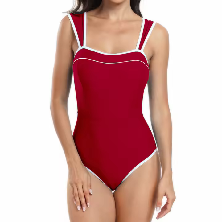 Traje de baño de una pieza para mujer, conjunto de Bikini Sexy con falda deportiva, 2024 - 1
