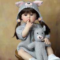 BZDOLL muñeca Reborn realista de 55cm con cuerpo de silicona completo, juguete de casa de juegos de bebé recién nacido de 22 pulgadas, regalo de cumpleaños para niña - details 0
