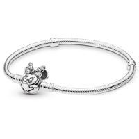 Pulsera de Plata 925 Minnie Mickey Spider Encanto de Abalorio de Corazón de Amor - details 7