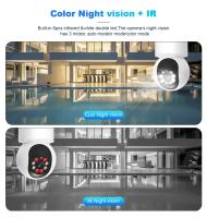 Cámara WiFi de 5MP, lente Dual, seguridad, visión nocturna, cámaras de vigilancia a Color, seguimiento humano automático AI, cámara de vídeo interior Onvif - details 6