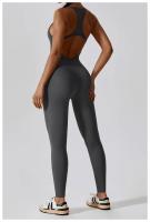 Traje de gimnasio de Yoga para mujer, mono de entrenamiento, ropa deportiva para correr, ciclismo, conjunto de gimnasio - details 16