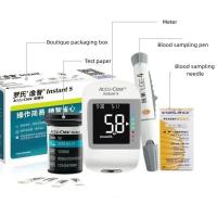 (EXP: máximo) Roche ACCU Instant Diabetes Check Glucose ACCU Medidor de glucosa Tira de glucosa Aguja de muestreo de sangre gratuita - details 1