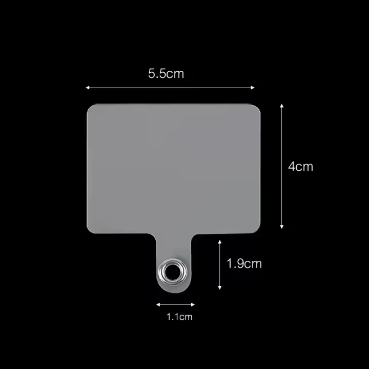 Cordón antipérdida universal para teléfono móvil, correa de muñeca larga cruzada con clip para cinturón, cadena para teléfono móvil de mujer con parche - 1