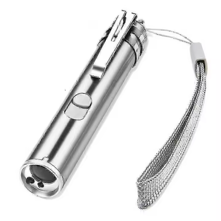 El animal doméstico recargable por USB juega el puntero láser del entrenamiento del gato con la linterna llevada - 1