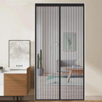 Mosquitera magnética para puerta, cortina de tamaño personalizado, pantalla de puerta, se apagan automáticamente, malla invisible - details 11
