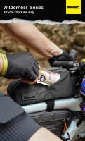 Rhinowalk-bolsa para tubo superior de bicicleta, tornillo o correa de fijación resistente al agua para bicicleta de montaña y carretera, no toca la pierna con correa de fijación para teléfono - details 0