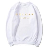 Sudadera con Capucha Dorada JungKook Estilo Estético para Mujer Impresión de Letra de Álbum - details 14