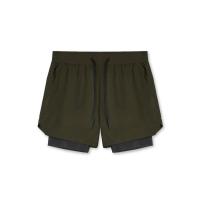Pantalones Cortos de Nylon con Bolsillo Ideal para Entrenamiento Muscular y Correr 2 en 1 Deportiva - details 6