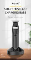 Kemei-cortadora de pelo profesional para hombre, Kit de corte de cabello sin cable, con cuchilla en T, 10W - details 0