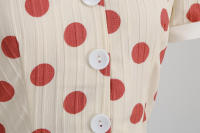 Vestido hepburn vintage de punto de onda, elegante - details 6