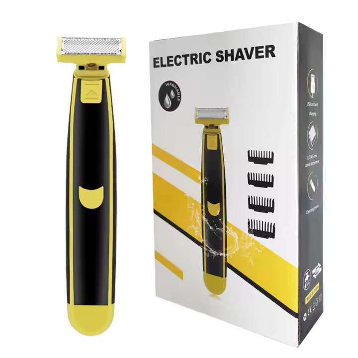 Maquinilla de afeitar eléctrica recargable para hombres, limpieza profunda de barba, mango ergonómico, regalos de cumpleaños de Navidad - 1