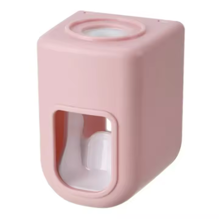 Dispensador automático de pasta de dientes a prueba de polvo, soporte de montaje en pared, juego de accesorios de baño, exprimidor de pasta de dientes - 1