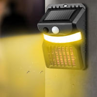 Exterminador de mosquitos Solar 2 en 1 Exterminador de insectos Solar para exteriores trampas para moscas e insectos con lámpara de pared con luz UV para exteriores jardín y patio - details 1