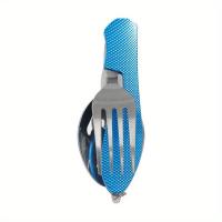 Spork multifuncional, cuchillo plegable desmontable, tenedor y cuchara, cómodas villas al aire libre, adecuado para acampar - details 6