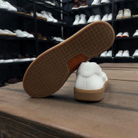 Zapatos hechos a mano con capa superior de cuero vacuno, zapatos blancos pequeños - details 8