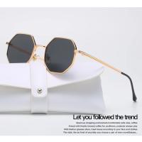Gafas de Sol Retro de Metal Poligonal Marca de Lujo para Hombres y Mujeres Protección UV400 - details 10