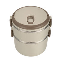 Caja de almacenamiento de acero inoxidable, contenedores de almacenamiento de comida de 2/3/4 capas, adecuados para viajes de ejercicio - details 3