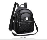 Mochila pequeña de cuero negro para niñas, bolso de hombro pequeño rosa para teléfono móvil, mini mochila informal - details 21