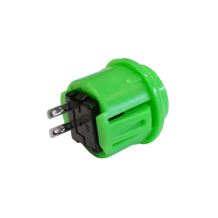 Botones de consola duraderos, interruptor de botones Arcade de 24mm, reemplazo pequeño incorporado, controlador de máquina de juego DIY de 6 colores - 1