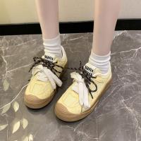Zapatos informales De malla para mujer, zapatillas Retro transpirables De suela gruesa, De entrenamiento, para verano - details 17