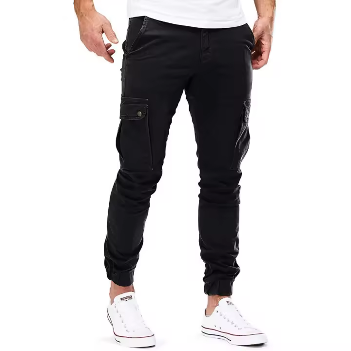 Pantalones ajustados informales para hombre, otoño e invierno. - 1