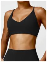 Sujetador de mujer con correa cruzada sujetador de yoga transpirable entrenamiento sexy espalda hermosa top de fitness - details 30