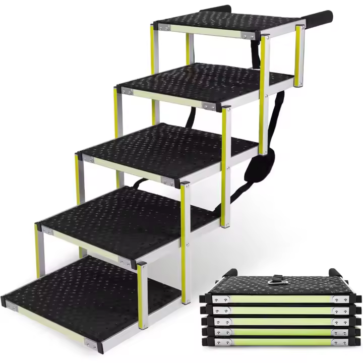 Escaleras para Perros Pequeños o Grandes Rampa de Coche Plegable Adecuada para Todos los Coches - 1
