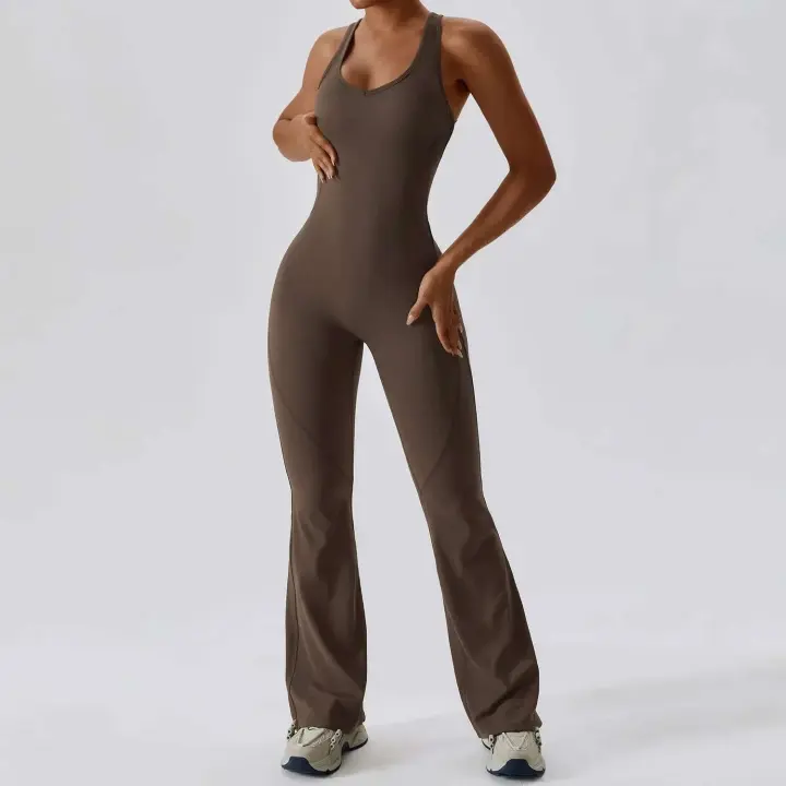 Yoga suave por pieza Tre, mono Fierss, traje de entrenamiento, ropa deportiva para mujer, conjunto de levantamiento de cadera, ropa deportiva - 1