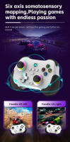 Controlador de juego inalámbrico Bluetooth, Sensor de movimiento de 6 ejes, soporte Turbo programable, Joystick Hall para Switch Steam PS3 PS4 PC - details 4