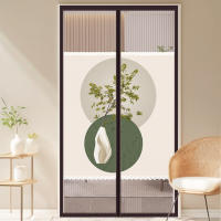 Puerta mosquitera magnética con malla magnética resistente, adecuada para puertas de entrada de apartamentos, etc., a prueba de mosquitos, apta para mascotas y niños. - details 2