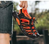 Nuevas Sandalias de Verano para Hombre Auténtico Cuero, Diseño a la Moda, Transpirables, Talla Grande 48 - details 12