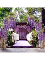 Guirnalda Colgante de Flores de Estira de Jazmín Artificial 12pcs Decoración de Arco de Jardín de Boda al Aire Libre Flores Falsas para Decoración de Fiesta en Casa - details 3