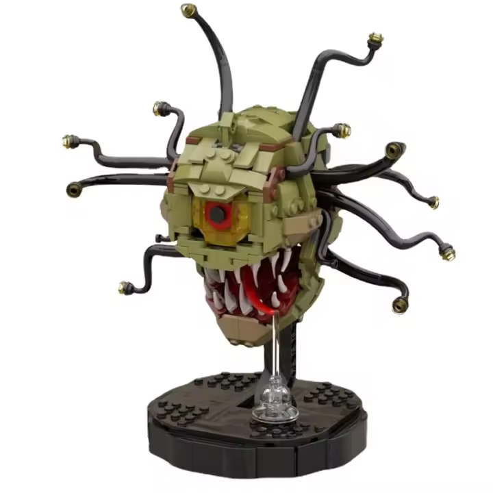 Beholder Demon Building Blocks Set, Dragons Game Monster Block Model, Boss in DND Game, regalo para fanáticos fieles adecuado para niños - 1