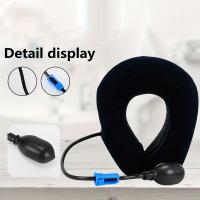 1PC Grueso/Delgado Estirador de Cuello Almohada de Masaje de Cuello Almohada de Viaje Almohada de Relajación de Cuello Almohada de Estiramiento de Cuello Almohada de Tracción de Cuello Almohada Inflable - details 0