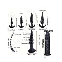 Consolador de tapón Anal para adultos, Juguetes sexuales de masturbación, tapón Vaginal, combinación de dilatador de cuentas para Gay - details 8