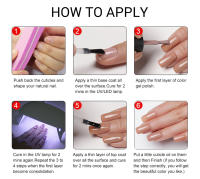 Esmalte de Uñas Clou Beaute 180 Colores Kit de Esmalte de Gel Semi Permanente 8ml 10pcs/Lote Botella de Vidrio UV Para Arte de Uñas Marca Clou Beaute Hecho en China Continental - details 9