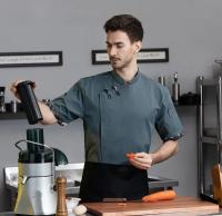 Chaqueta de Chef profesional, uniforme elástico cómodo para restaurante, abrigos de trabajo para camarero de panadería, monos de cocina delicados - details 12