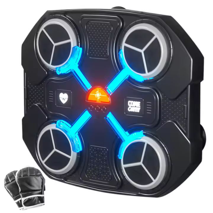 Máquina de boxeo con música montaje en pared entrenador de boxeo electrónico objetivo de práctica máquina de boxeo Bluetooth ejercicio en casa para niños y adultos - 1