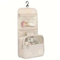 Bolsa de Higiene Personal Impermeable Almacenamiento Colgante de Malla con Bolsillos para Viajes - details 11